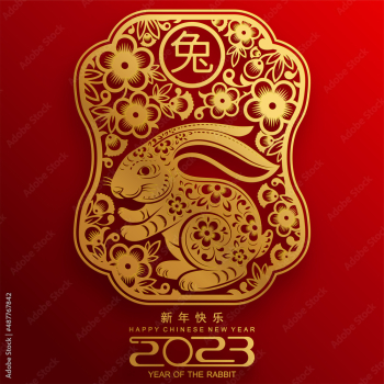 Happy chinese new year 2023 year of the rabbit