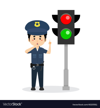 happy cute boy wearing police uniform stand happy cute boy wearing police uniform stand