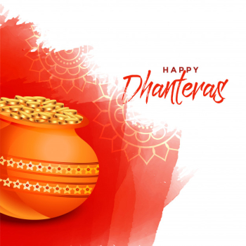 Happy dhanteras background Free Vector