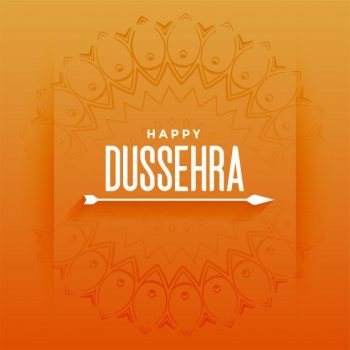 Happy dussehra festival card with arrow Free Vector Happy dussehra festival card with arrow Free Vector