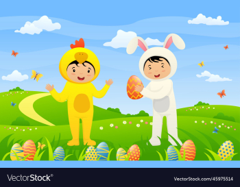 happy easter greeting card