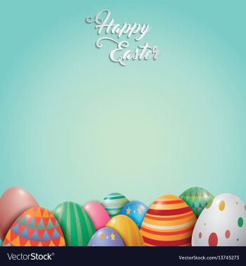 Happy easter vector image Happy easter vector image