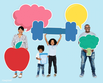 Happy family holding fitness icons | Free stock psd mockup - 490388 Happy family holding fitness icons | Free stock psd mockup - 490388