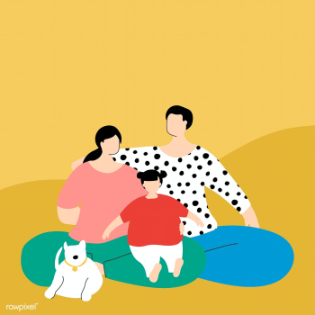 Happy family in isolation during the coronavirus pandemic vector | Free  vector - 2309077