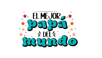 Happy Father's Day Spanish Typography Card Happy Father's Day Spanish Typography Card