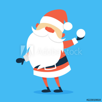 Happy funny Santa Claus in red clothes Happy funny Santa Claus in red clothes