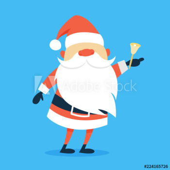 Happy funny Santa Claus in red clothes Happy funny Santa Claus in red clothes