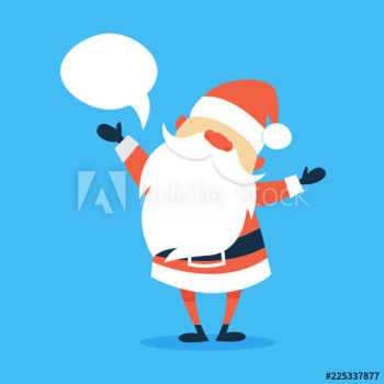 Happy funny Santa Claus in red clothes Happy funny Santa Claus in red clothes