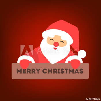 Happy funny Santa Claus in red clothes Happy funny Santa Claus in red clothes
