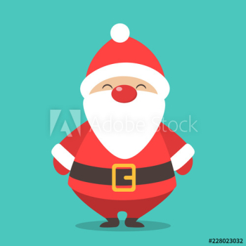 Happy funny Santa Claus in red clothes Happy funny Santa Claus in red clothes