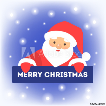 Happy funny Santa Claus in red clothes Happy funny Santa Claus in red clothes