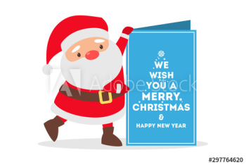 Happy funny Santa Claus in red clothes Happy funny Santa Claus in red clothes
