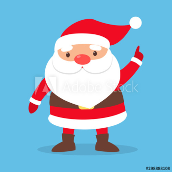 Happy funny Santa Claus in red clothes Happy funny Santa Claus in red clothes