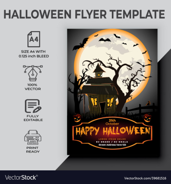 happy halloween party flyer happy halloween party flyer