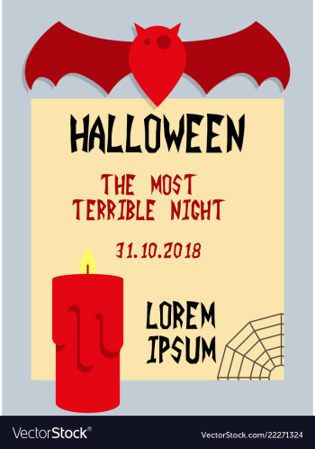 Happy halloween poster vector image Happy halloween poster vector image