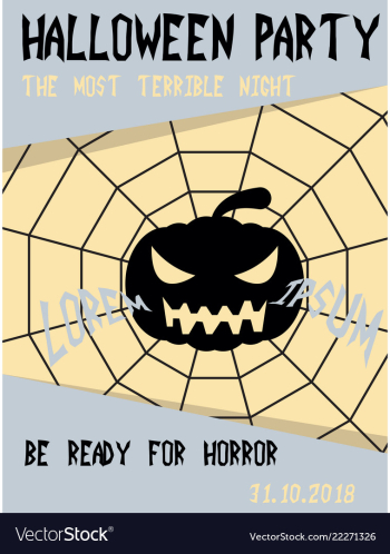 Happy halloween poster vector image Happy halloween poster vector image