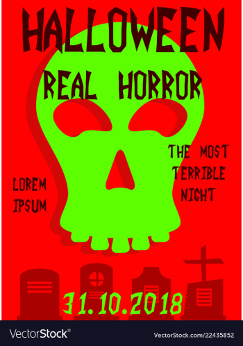 Happy halloween poster vector image Happy halloween poster vector image