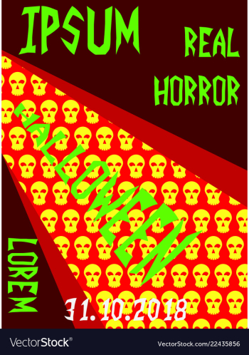 Happy halloween poster vector image Happy halloween poster vector image