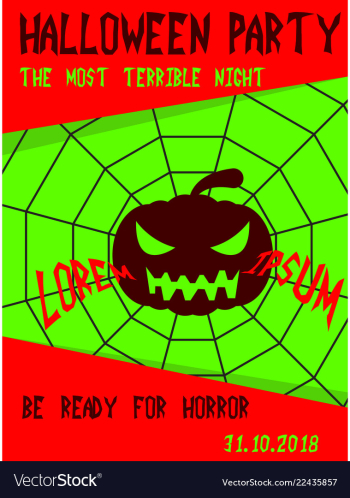 Happy halloween poster vector image Happy halloween poster vector image