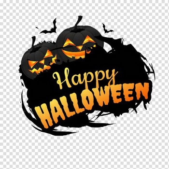 Happy halloween transparent background PNG clipart