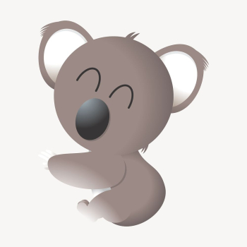 Happy koala clipart, cute animal | Free Photo - rawpixel Happy koala clipart, cute animal | Free Photo - rawpixel