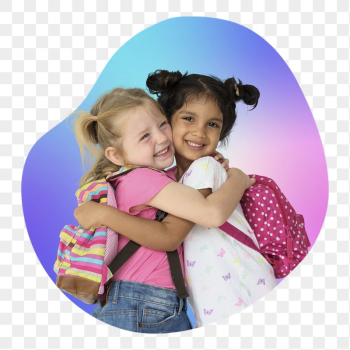 Happy little girls png hugging | Free PNG - rawpixel Happy little girls png hugging | Free PNG - rawpixel