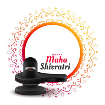 Happy maha shivratri background with shivling illustration Happy maha shivratri background with shivling illustration