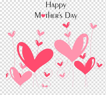 Happy Mother's Day illustration, Mother's Day Gift card Template, Creative Mother's Day transparent background PNG clipart