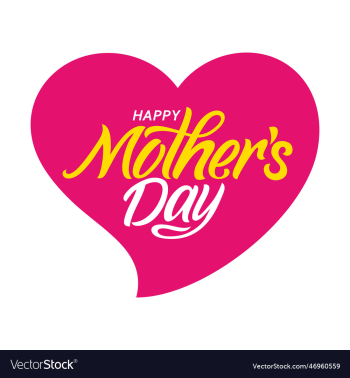 happy mothers day greeting typography design