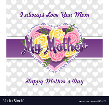 happy mothers day holiday festive with lettering