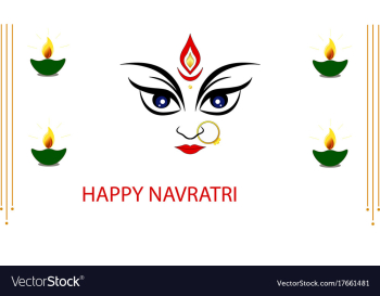 Happy navratri vector image Happy navratri vector image