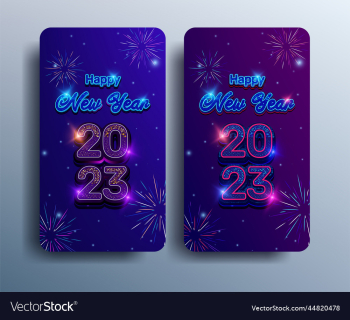 happy new year 2023 poster and banner for social