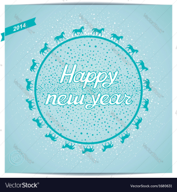 Happy New Year Card greeting vector image