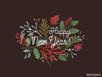 Happy New Year greeting backdrop Happy New Year greeting backdrop