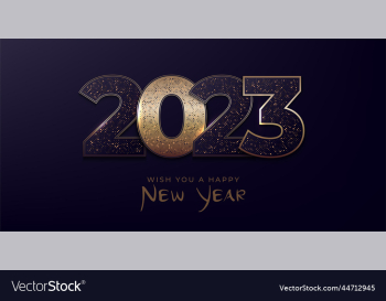 happy new year modern banner design with 2023