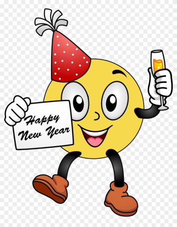 Happy New Year Smiley Face Clip Art Clipart Free Clipart - Love Happy New Year Greetings