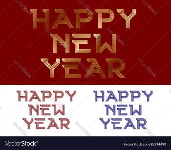 Happy new year vector image Happy new year vector image
