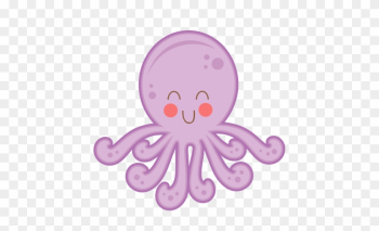 Happy Octopus Svg Cutting Files For Scrapbooking Fish - Octopus Cute Clip Art