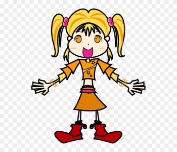 Happy, People, Smile, Woman, Yellow - Yellow Girl Clipart Happy, People, Smile, Woman, Yellow - Yellow Girl Clipart