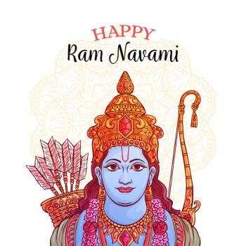 Happy ram navami hand drawn Free Vector Happy ram navami hand drawn Free Vector