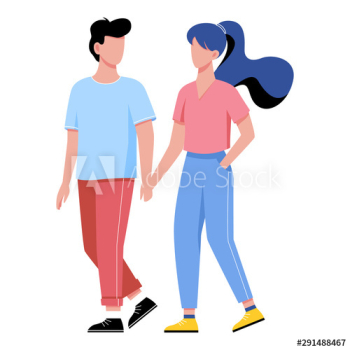 Happy romantic couple walking Happy romantic couple walking