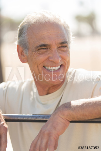Happy senior man outdoors Happy senior man outdoors