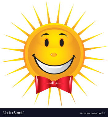 Happy Sun vector image Happy Sun vector image