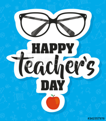 happy teachers day celebration with eyeglasses happy teachers day celebration with eyeglasses