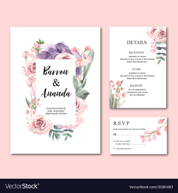 happy wedding card floral garden invitation card