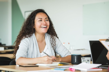 Happy Woman At Work Happy Woman At Work