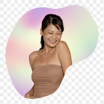 Happy woman png, transparent background | Free PNG - rawpixel