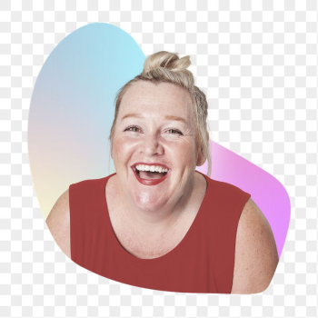 Happy woman png, transparent background | Free PNG - rawpixel