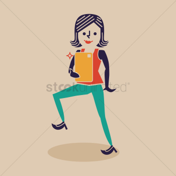 Happy woman taking a selfie. Happy woman taking a selfie.