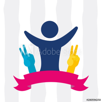 happy youth day flat design